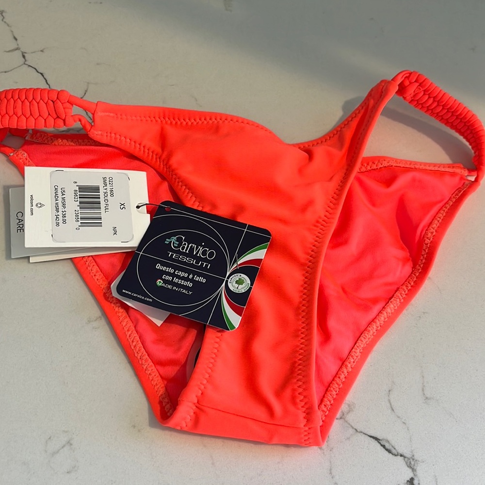 New With tags Volcom bright super cute bikini bottom